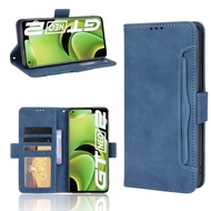 Multi-Card Slots Casing Realme GT Neo2 Wallet Case Realme GT Neo 2 PU Leather Magnetic Buckle Flip Cover