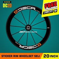 20 Inch Folding Bike Wheel Rim Sticker Decal