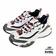 《滿1500現折150》Skechers D'lits 白色 皮質 老爹 休閒運動鞋 男款 NO.B0834【新竹皇家 52684WNVR】