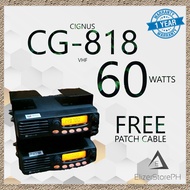 Cignus CG818 REPEATER Radio 60 Watts FREE REPEATER PATCH CABLE (VHF to VHF)