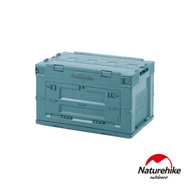 Naturehike 凌越 戶外大容量多開口折疊耐重收納箱50L 水鴨藍-急