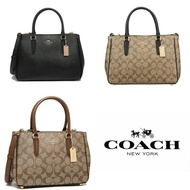 美國百分百【全新真品】Coach F44958 側背包 女包 斜背包 肩背包 手提包 logo 專櫃 黑色 (大) AB93