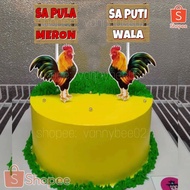 ◘▽✆  Sabong Cake Topper meron o wala Cake Topper