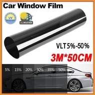 【New】50cm X 3m VLT Car Window Film Sun Shade DIY Magic Tinted Films for Car UV Protector Foils Sticker Block Sun shade R