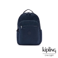 Kipling 都市沉穩藍機能手提後背包-SEOUL