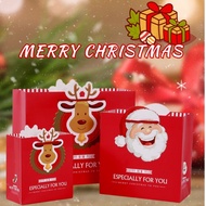 (3pcs) Christmas Tote Gift paper bags Santa Claus Christmas Treat bags Merry Christmas tote bag large Xmas paper bags