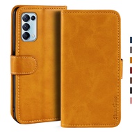 Sarung OPPO Reno 5 4G, Sarung Lipat Kulit Mewah dengan Magnet Dompet dengan Tempat Kartu untuk OPPO Reno 5 4G
