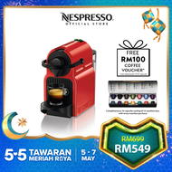 Nespresso Inissia Red Coffee Machine / Coffee Maker / Automated Capsule Coffee Machine Nespresso / (C40-ME-RE-NE4)