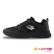 【LOTTO 義大利】男 氫速 輕量跑鞋(黑-LT1AMR5000)