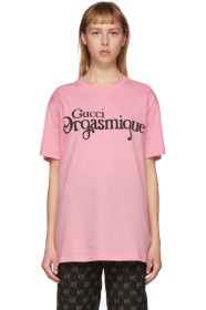 GUCCI粉色“Gucci Orgasmique” T 恤