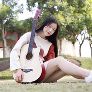 Ρ⚘❤guitar❤Mukita by BLW guitar / Gitar acoustic standard beginner packageTito 38 inch guitar folk guitar acoustic guitar