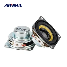 AIYIMA 1.5 Inci 4/8ohm 5W Mini Audio Portable Speaker 40Mm Berbagai Ultra Tipis Neodymium pengeras Suara untuk DIY Home Theater 2PCS