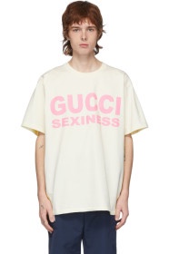 GUCCI灰白色“Gucci Sexiness” T 恤