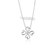 Tiffany&Co. 愛情幸運心鑲鑽石925純銀項鍊