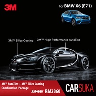 [3M SUV Silver Package] 3M Autofilm Tint and 3M Silica Glass Coating for BMW X6 (E71), year 2007 - 2014 (Deposit Only)