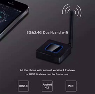 Q4 WiFi Display Dongle HD+AV output Mirroring wifi display receiver Android TV streaming stick HDMI+USB+Audio miracast DLNA VS chromecast dab +HDMI CABLE ต่อใช้งานได้ทั้งจอรถและทีวีรุ่นเก่า แถมสายHDMI คู่มือติดตั้งภาษาไทย