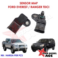 1pc Map Intake Air Sensor Black Car Accessories Parts for Ford Everest / Ranger