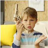 Toys / Gun Building Blocks DIY Revolver,Scatte with Rubber Band Bullet Wooden Popular Toy Gift for