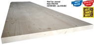 new pine wood solid ( 35 mm T x 3 ft W x 7 ft L ) vm2635 s4s siap ketam table top