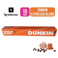 dunkin donuts coffee NESPRESSO Dunkin Espresso Blend Capsules Pods  - Dunkin Donut