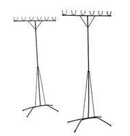 Clothes Hanging Bamboo Stand / Drying Rack / 7ft Aluminium Pole