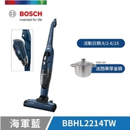 【BOSCH 博世】Readyyy二合一直立式無線吸塵器 BBHL2214TW(海軍藍)