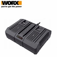 【WORX 威克士】20V 2A 橘標鋰電雙充充電器(WA3883)