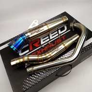 Creed Exhaust open pipe for TMX 155 125 Raider 150 carb /f.i, Sniper 135/150, Daeng pipe. Aun pipe.