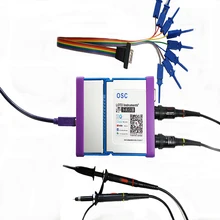 USB/PC OSC482Oscilloscope , 50 MS/s, BW 20 MHz, 2-Channel/Oscilloscope/Signal Generator/Logic Analyzer/8 ~ 13 Bit Resolusi