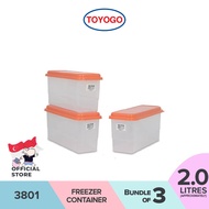 Toyogo 3801 (Bundle of 3) Freezer Container