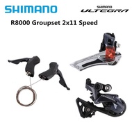 Shimano ULTEGRA R8000 22 Pemicu Kecepatan, Pemindah Gigi Depan + Pemindah Gigi Belakang SS GS Groupset Pembaruan dari 6800