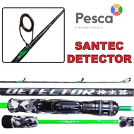 PESCA - Santec Detector Solid Carbon Spinning Rod Length 5'6 Feet 1 Piece Solid Carbon PE 0.8-1.5/1.0-2.0 Fishing Rod Joran Pancing Joran Mancing Ready Stock