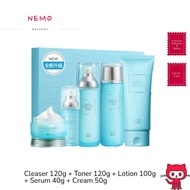 Skin care LUCENBASE Hyaluronic Acid Moisturizing 5pcs Set [Cleanser Toner Lotion Serum Cream]