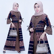 gamis batik baju muslim pakaian wanita rns028
