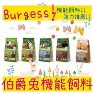BBUY 伯爵兔 伯爵士 Burgess 機能飼料 英國 侏儒兔 老兔 成兔 幼兔 室內成兔 天竺鼠 1.5KG 2KG