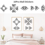 10Pcs Self-Adhesive Mirror Waist Line 3D Acrylic Wall Sticker DIY Wallpaper for Home Living Room Bathroom Art Decoration