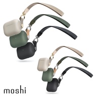 Moshi AirPods Pro / AirPods 1/2/3 Pebbo藍牙耳機充電盒保護套 附可拆式腕帶