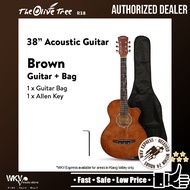 38 inch Acoustic Guitar Package (COMBO Set/ Gitar Akustik/ Standard Guitar Acoustic/ Cutaway/ Starte