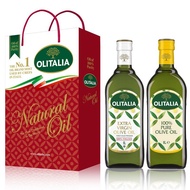 【Olitalia奧利塔】特級初榨橄欖油+純橄欖油禮盒組(1000mlx2瓶)