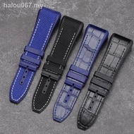 ready stock  strapsAlternative Franck Muller V45 Leather Rubber Fitting Watch Band Male FM Method Mullin Silicone 28MM F