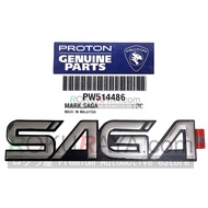 Proton Saga Iswara Original Genuine Parts (MARK SAGA) Car Rear Emblem Logo Badge Replacement Spare Part