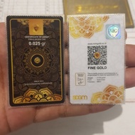 Emas Mini Gold Minigold Black Series 0025 - 005 - 01 / 0.025 - 0.05 - 0.1 gr gram 24 Karat