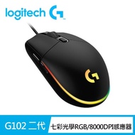 【Logitech G】G102 炫彩遊戲滑鼠(黑)