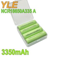 YLE - NCR18650A335A (4粒裝) 3350mAh 3.6V 18650 充電鋰電池 (平頭) 優質 高容量 芭蕉扇電池