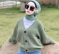 Realpict!! CROP CARDY / Cardigan Rajut Balon / Cardigan Rajut Tebal / Cardigan Balon Cardy / Outer / Cardigan Rajut Wanita Korea / Cardigan Wanita Terbaru / Cardy Rajut