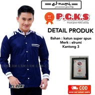 Koko Pria Terbaru 2020 / Baju Koko Muslim Pria / Baju Koko El Rumi / Baju Koko Motif Termurah MOTIF ADIDAS EL RUMI/PGKS