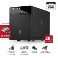 【PROBOX】USB3.1 Gen-II 3.5/2.5寸四層式硬碟外接盒(Type-C+A雙介面版)