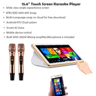 New Model HAJURIZ KTV Songs  Player,15.6'' Capacitance Touch Screen,4TB HDD With 80K Chinese,English Songs,Multi-Language songs on cloud for download.Android KTV Dual system.