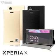 Metal-Slim Sony Xperia X 原廠皮料PC內層站立皮套
