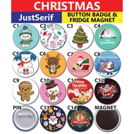 Christmas Button Badge Christmas Gift